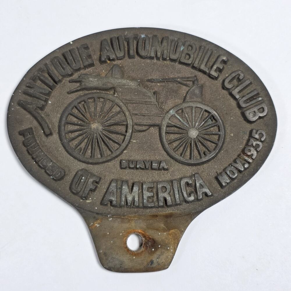 Vintage Antique Automobile Club of America AACA Car Badge Emblem Brass Metal